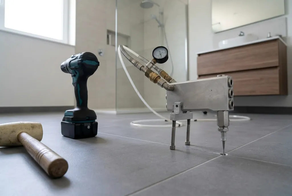 Kitbedrijf Emmeloord – holle tegels injecteren